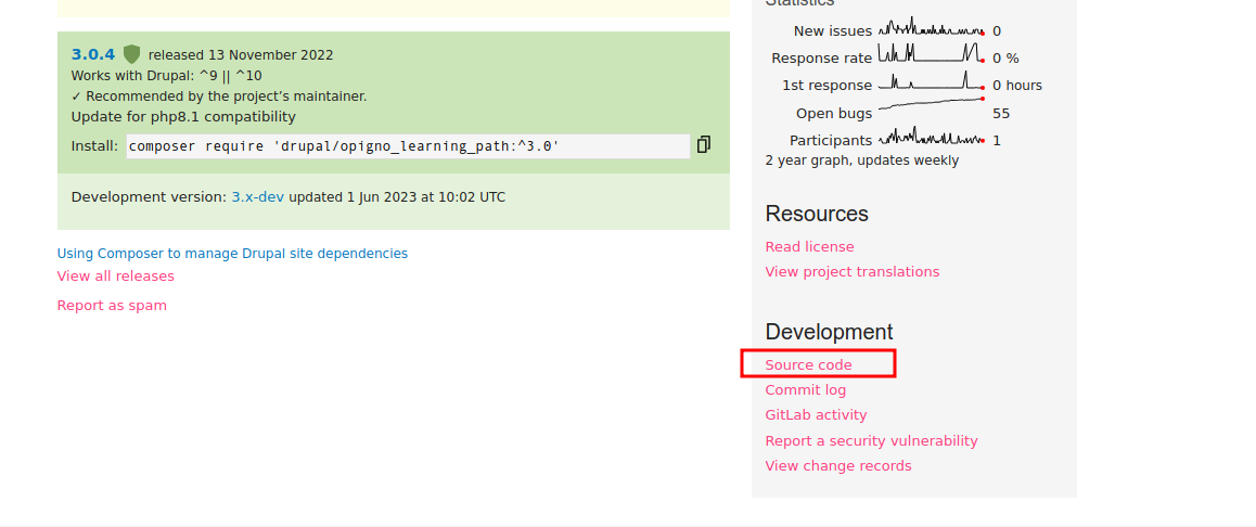 Module source code